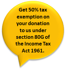 50% Tax exemprion.